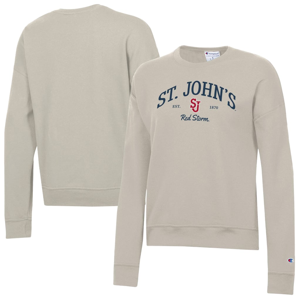  St. John's Red Storm Champion Women's Powerblend Pullover Sweatshirt - Oatmeal